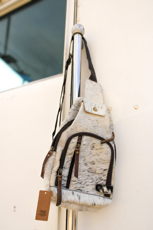 Genuine Cowhide Sling Bag Purse