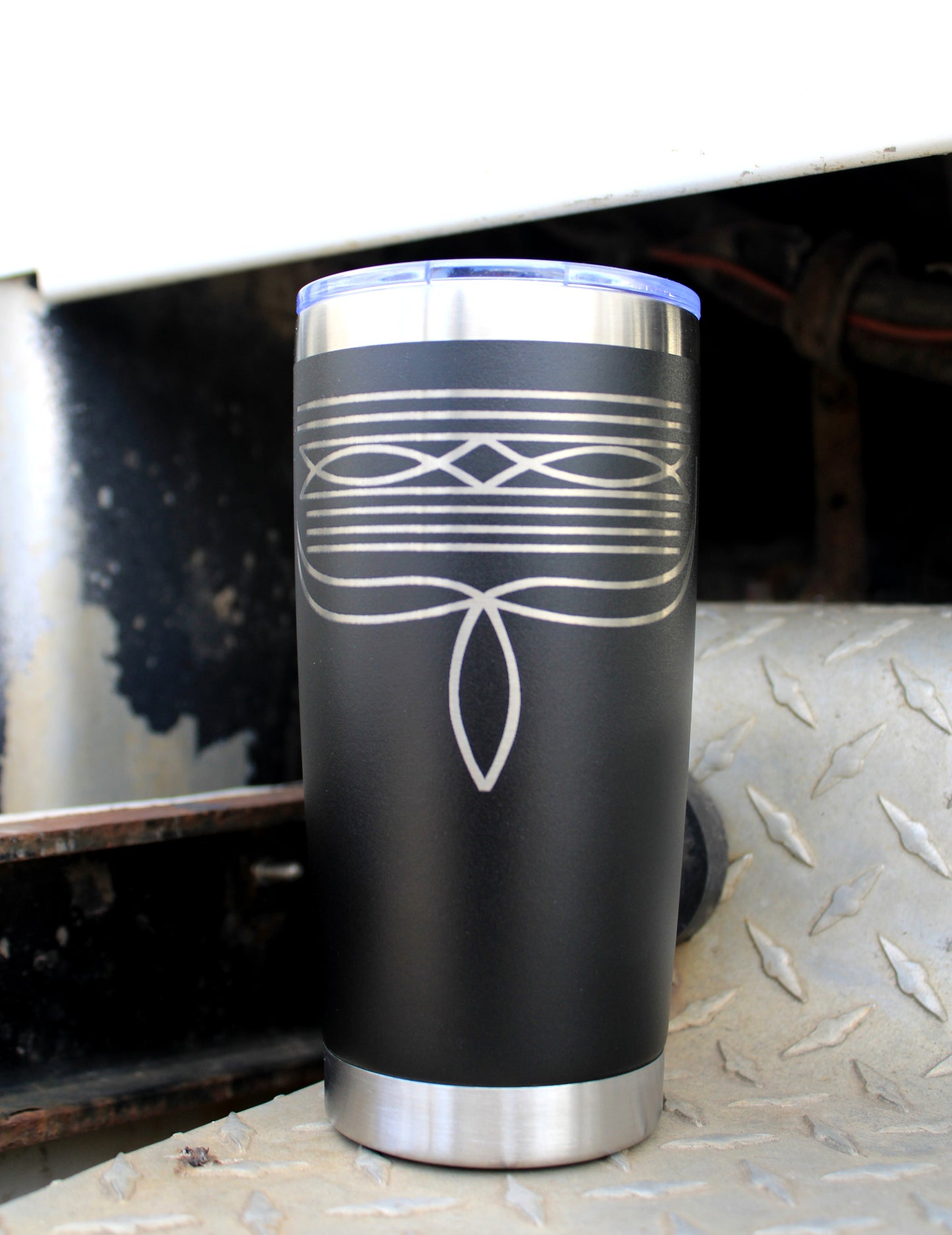 20oz Travel Mug - Boot Stitch