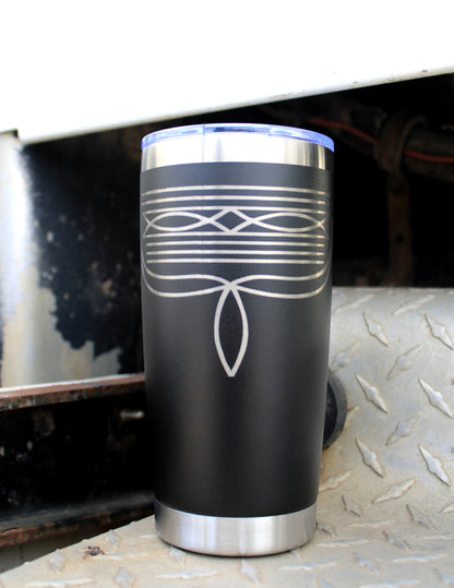 20oz Travel Mug - Boot Stitch