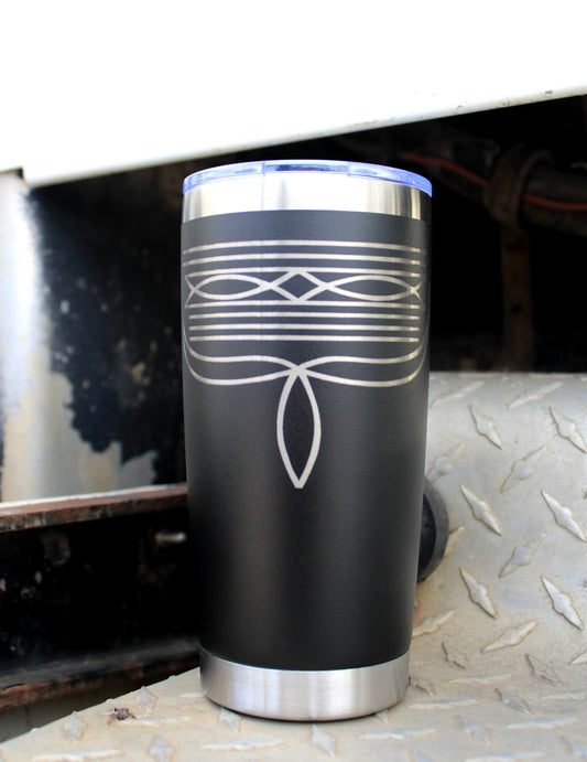 20oz Travel Mug - Boot Stitch