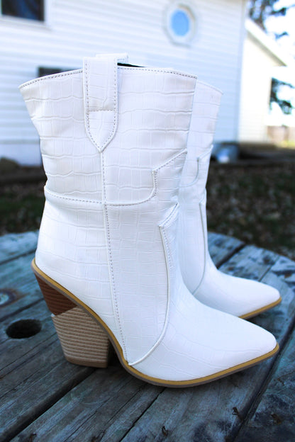 Coachella White Bootie
