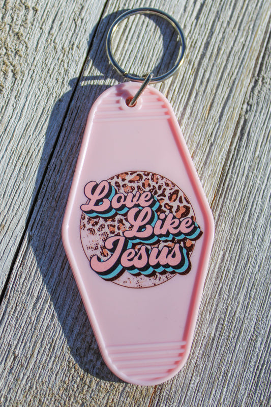Love Like Jesus Hotel Room Keychain