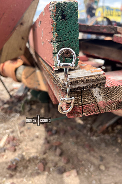 Silver Snaffle Scarf Slide
