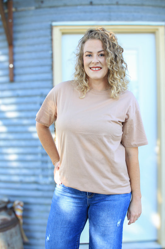 Cozy Taupe Comfort Crewneck