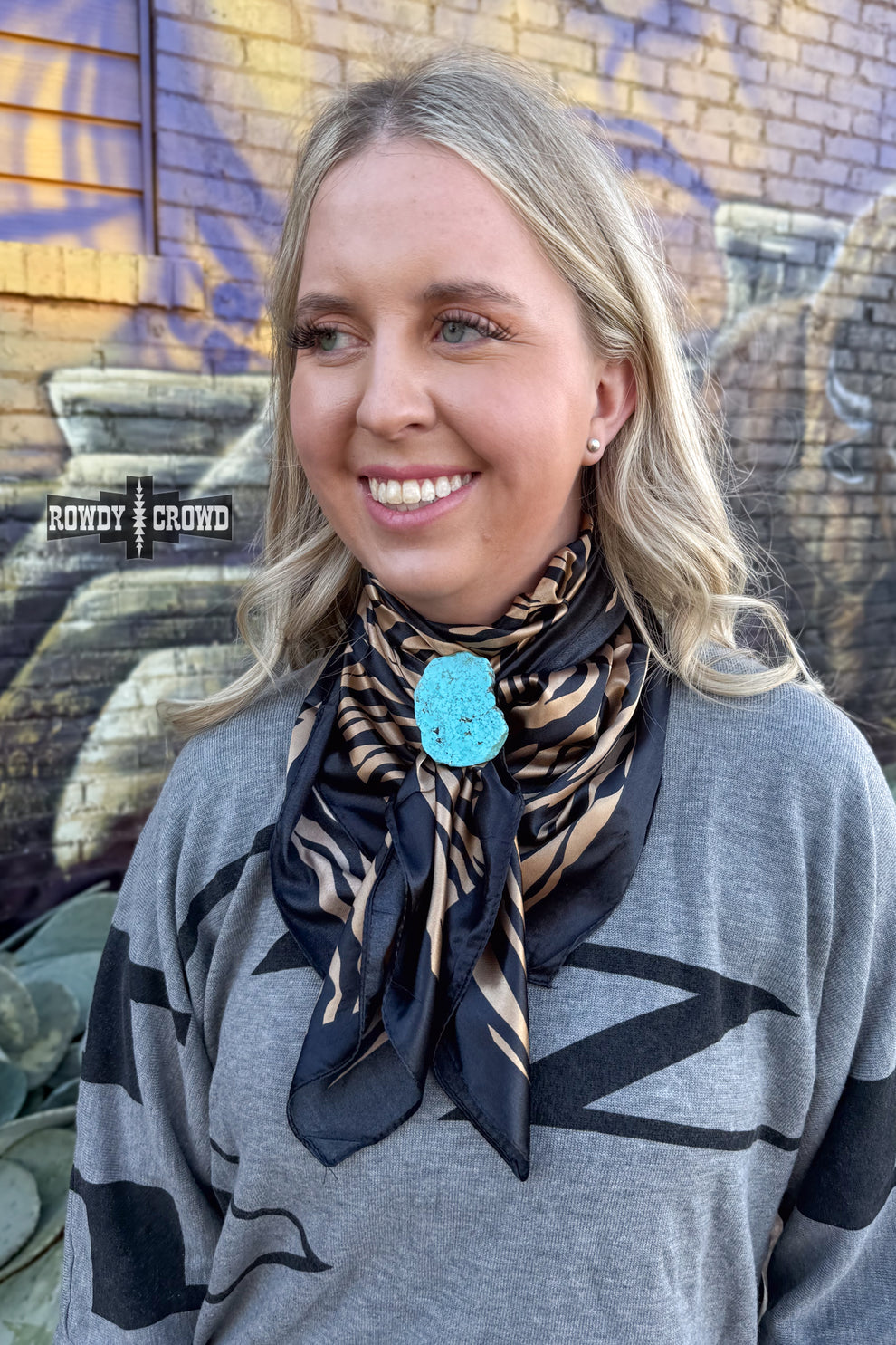 Rock Scarf Slide - Red
