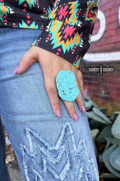 Rock Scarf Slide - Turquoise