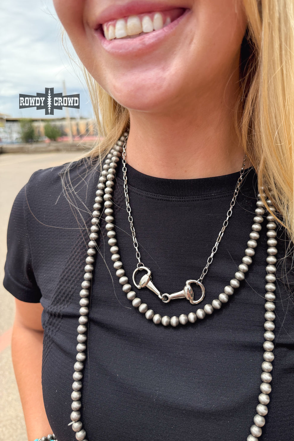 Hey Cowboy Necklace - Silver