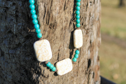 Turquoise and Stone Necklace