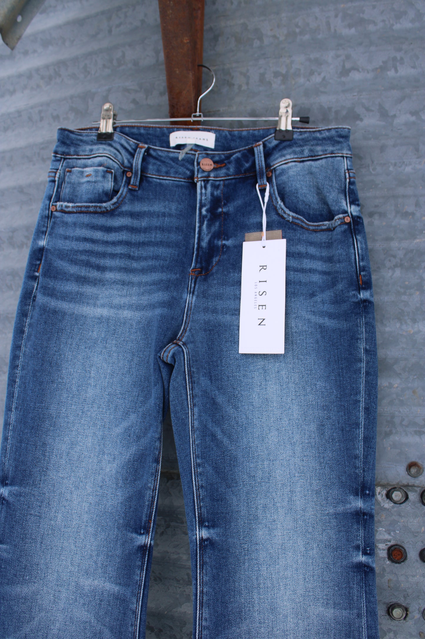 Chelsey Flare Jeans- Dark Wash