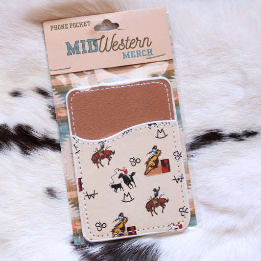 Phone Pockets- Vintage Cowboy
