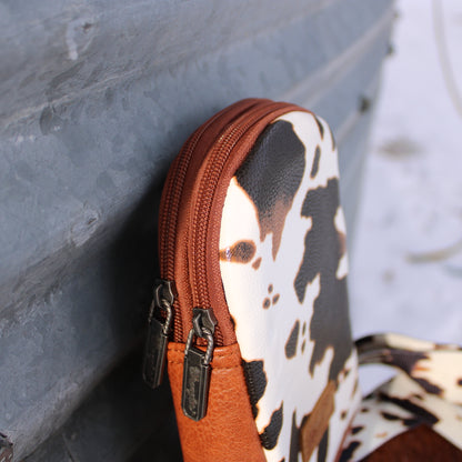 Wrangler Cow Print Crossbody Sling Chest Bag