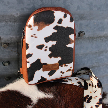 Wrangler Cow Print Crossbody Sling Chest Bag