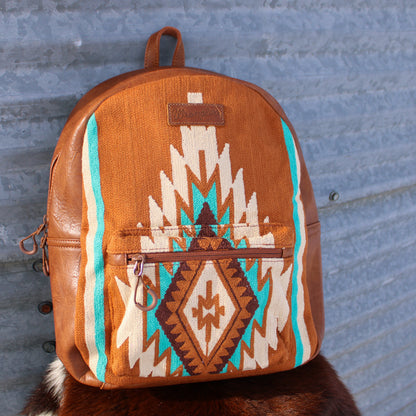 Aztec Knit leather midsized Wrangler Backpack