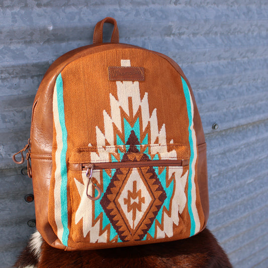 Aztec Knit leather midsized Wrangler Backpack