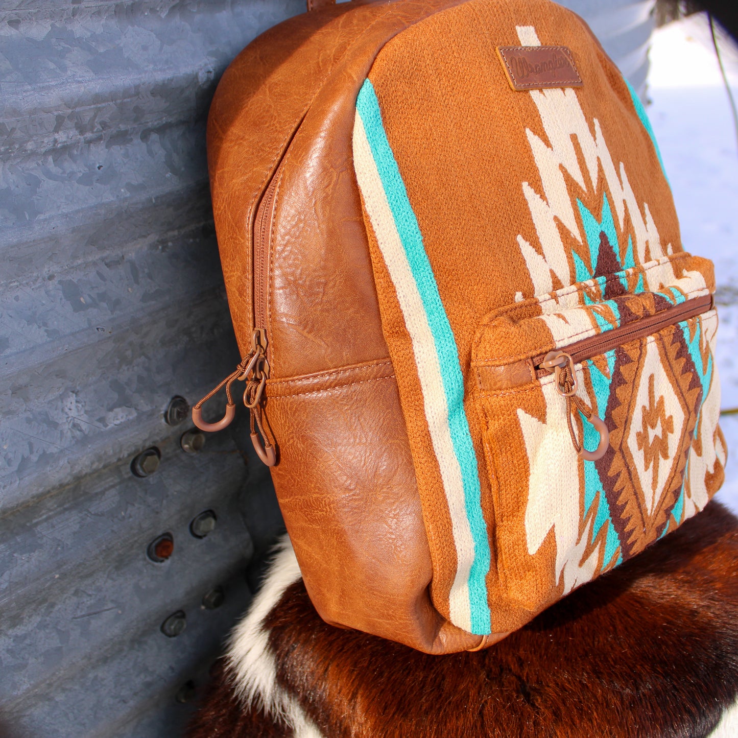 Wrangler Southwestern Knitted Backpack - Brown