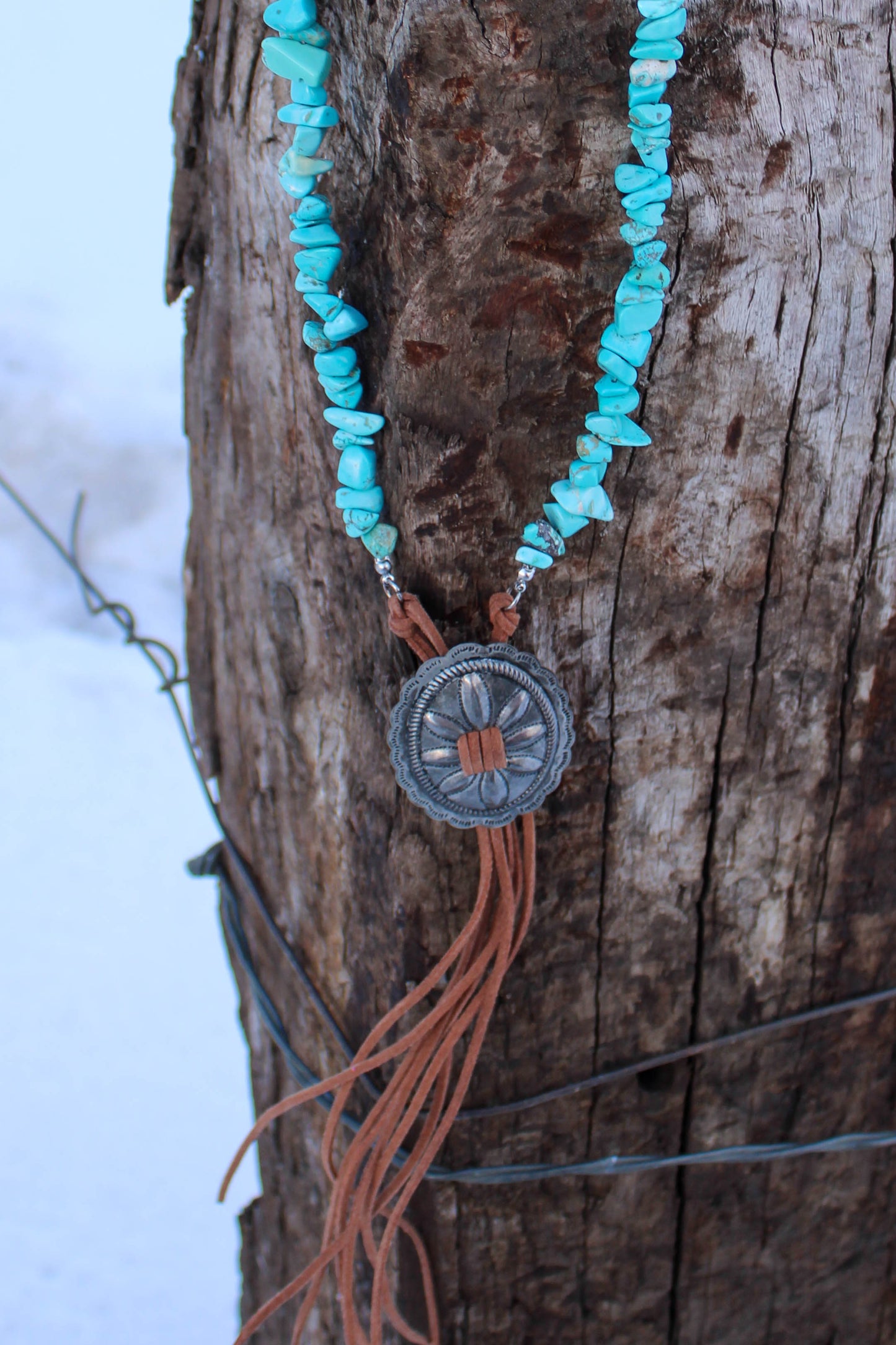 West & Co Western Turquoise Bolo set