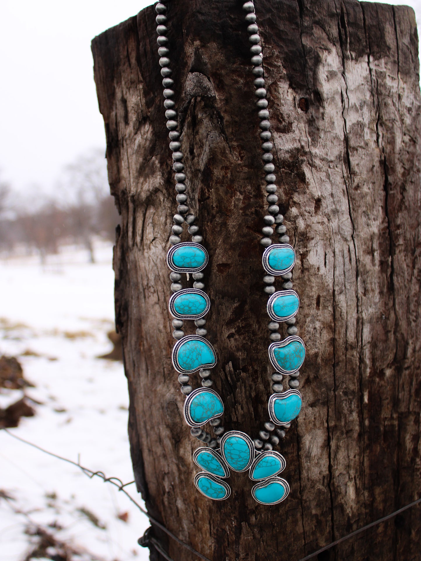 Iconic Image Squash Blossom Necklace