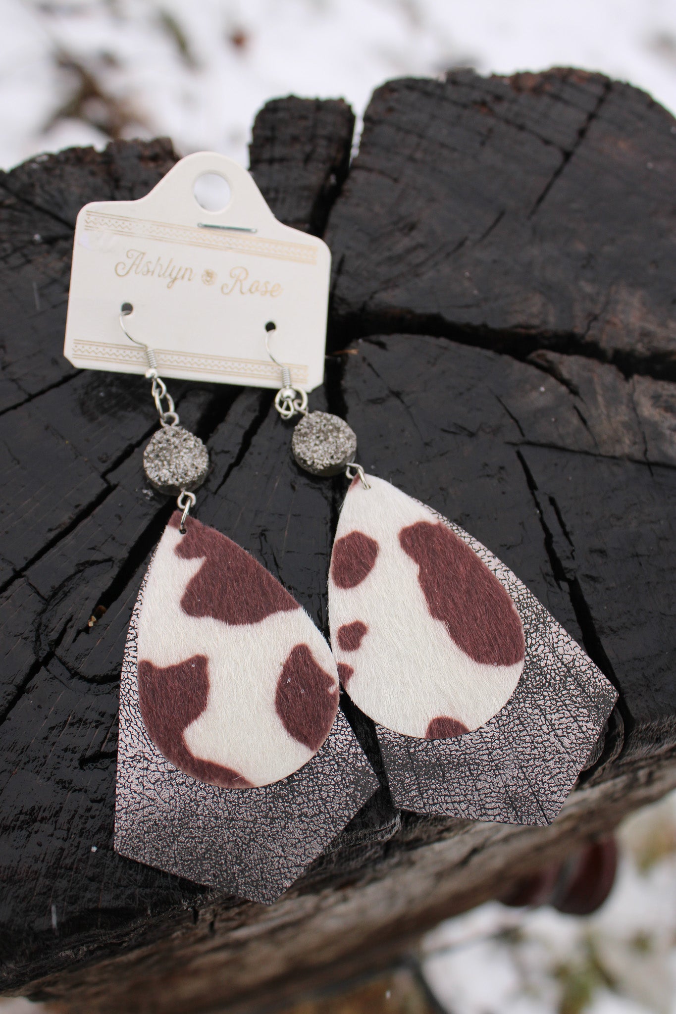 Cowgirl Fringe Teardrop Earrings