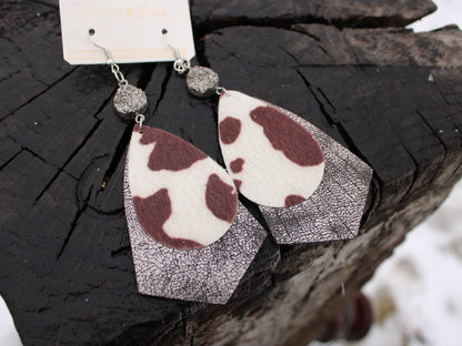 Cowgirl Fringe Teardrop Earrings