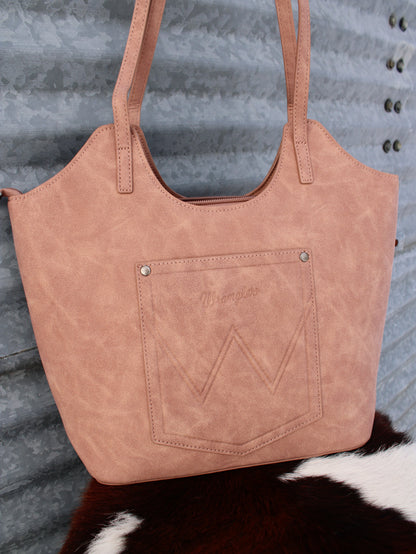 Wrangler Aztec Embroidered Shoulder Bag - Dark Pink