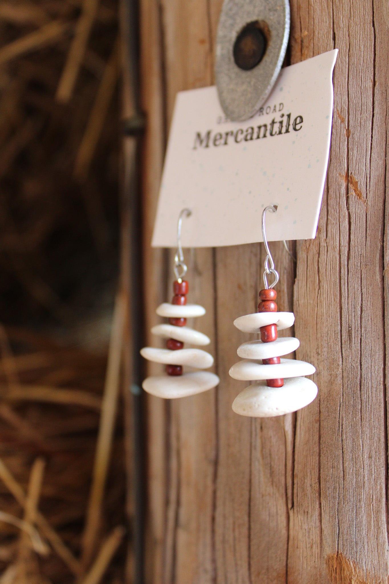 Desert Sun White Turquoise Earrings