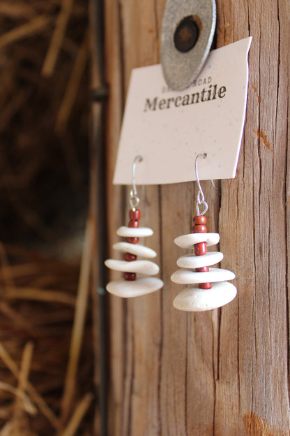 Desert Sun White Turquoise Earrings