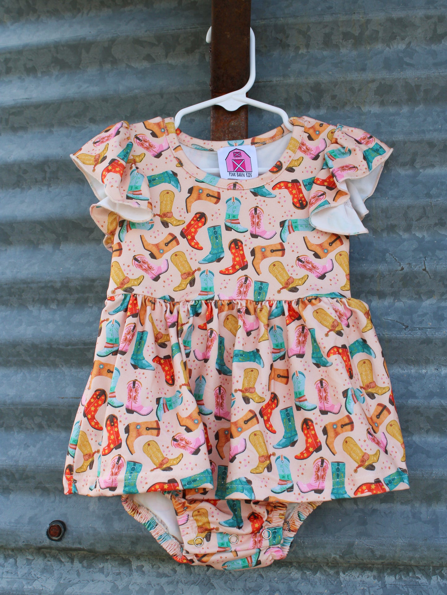 Boots Baby Romper