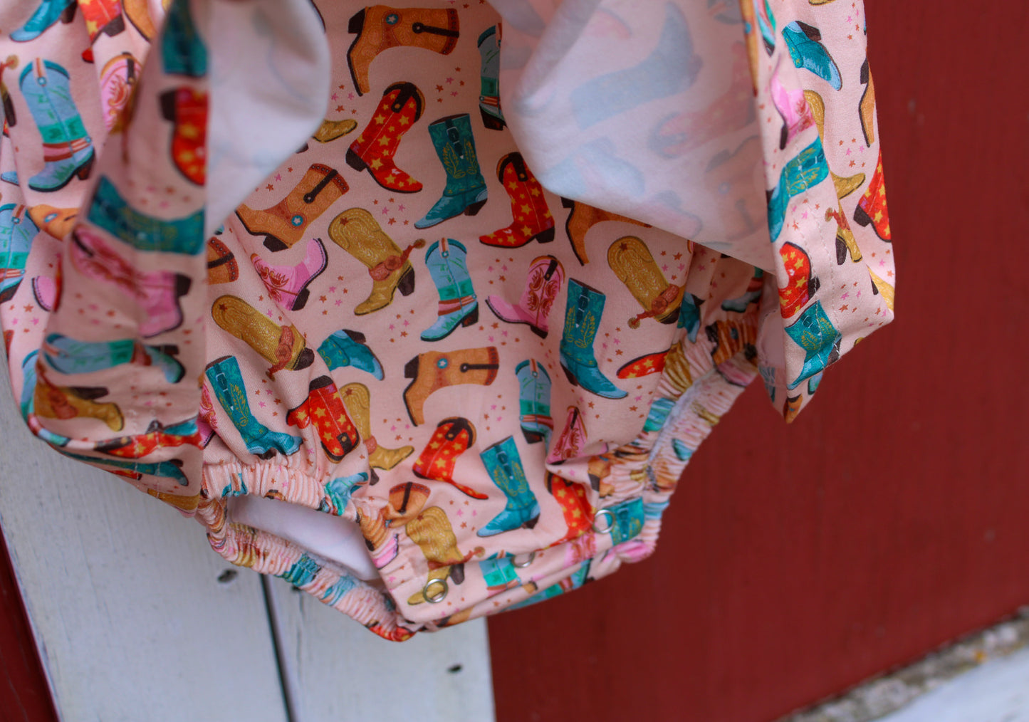 Boots Baby Romper