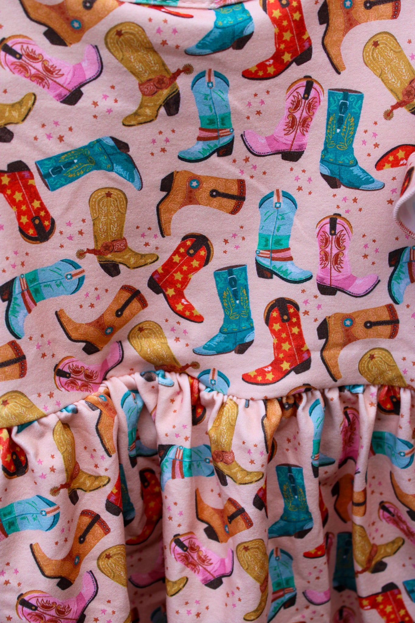 3 Tier Ruffle Boots Dress- Kids