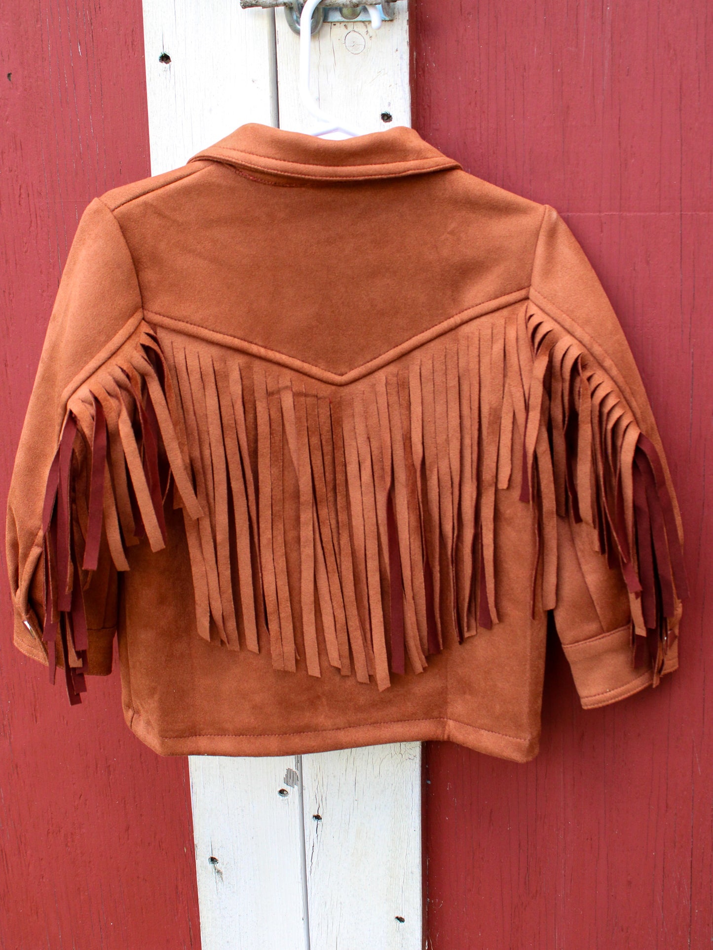 Kids Fringe Jacket - Brown