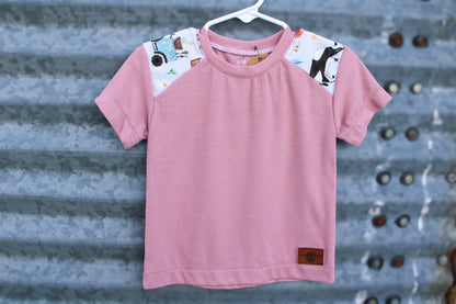 Pink Farm Tee