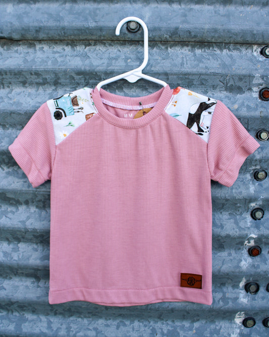 Pink Farm Tee
