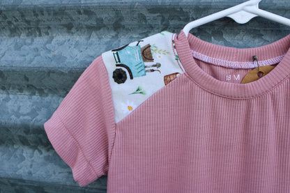 Pink Farm Tee