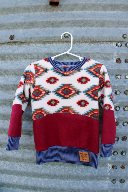 Kids Fleece Sweatshirt Aztec