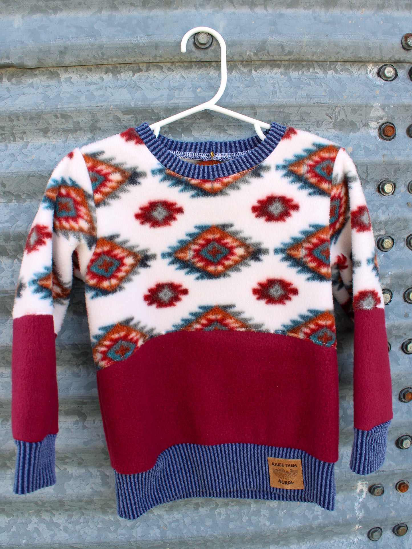 Kids Fleece Sweatshirt Aztec