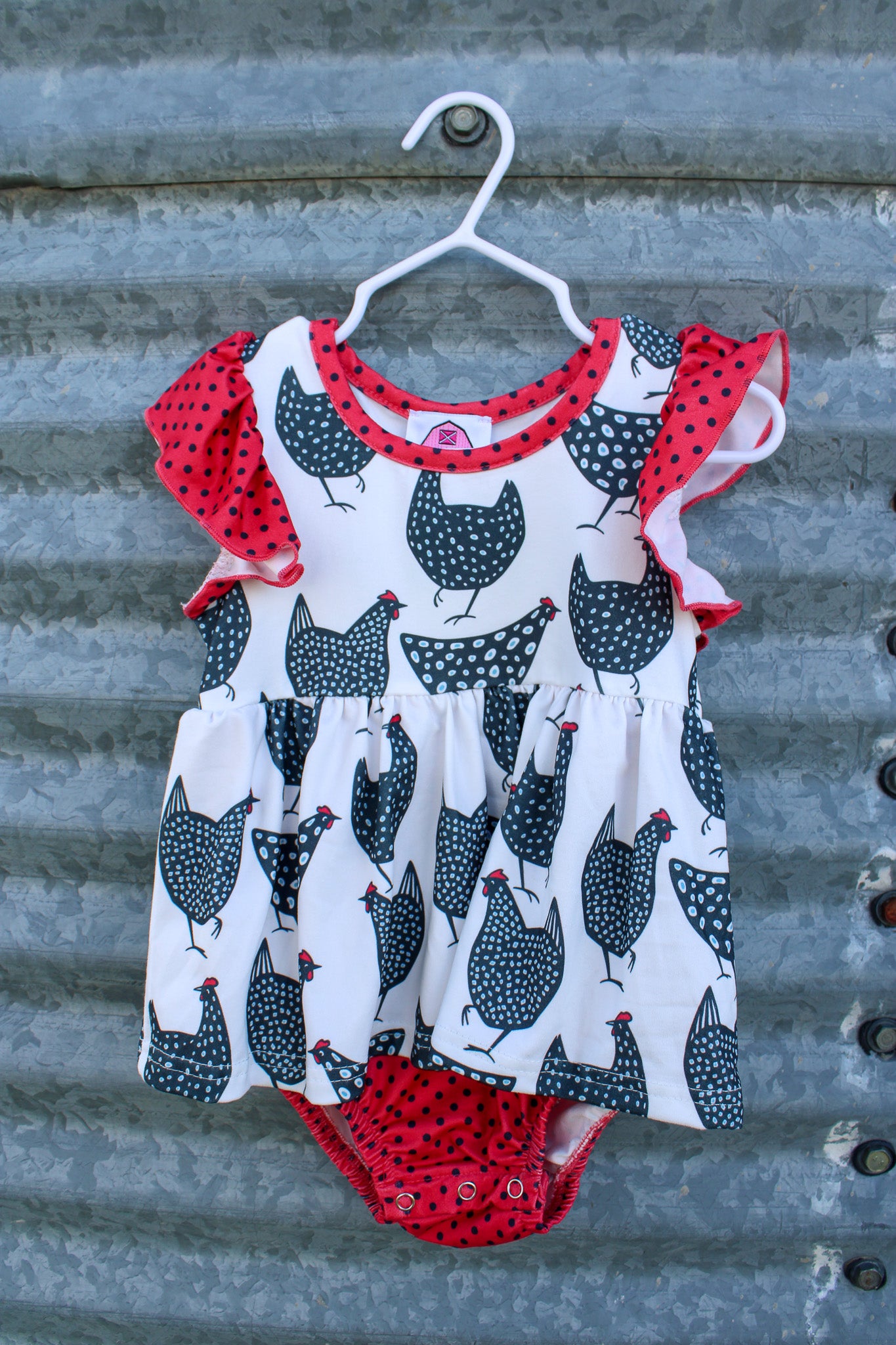 Girl's Chicken Romper