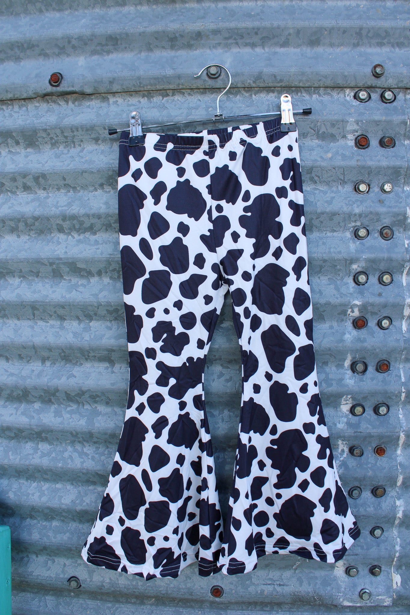 Girls Cow Print Milk Silk Pants