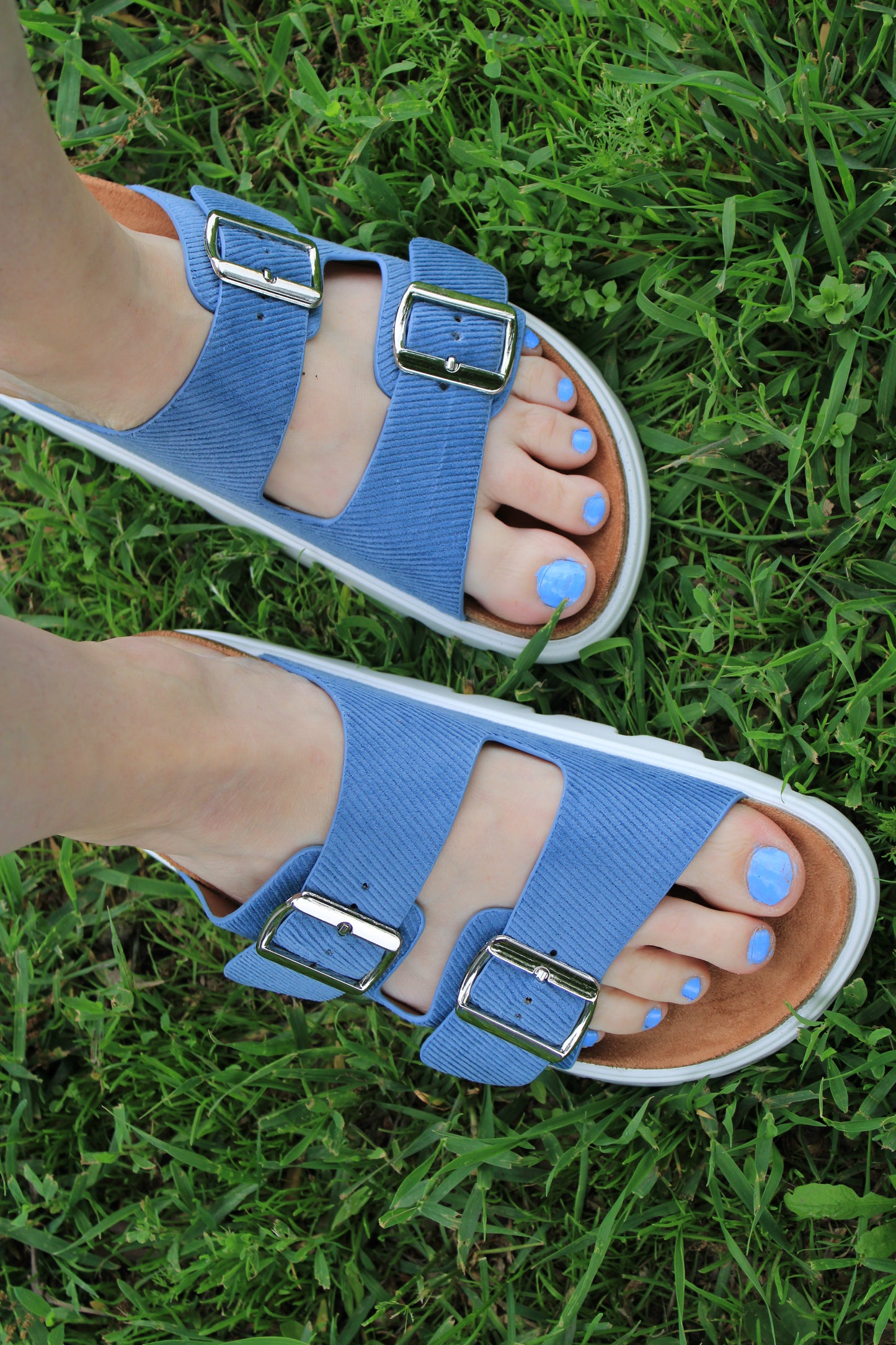 Very G Jazmin Platform Sandals - Blue