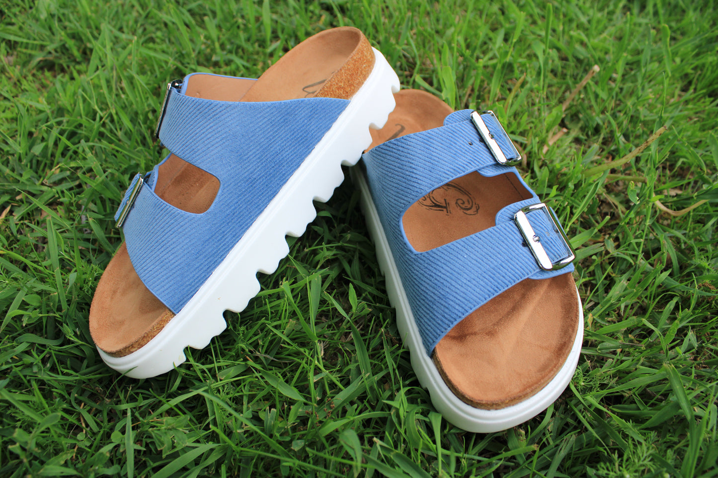 Very G Jazmin Platform Sandals - Blue