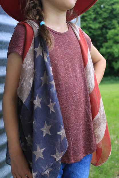 Girls' Vintage Stars & Stripes Vest