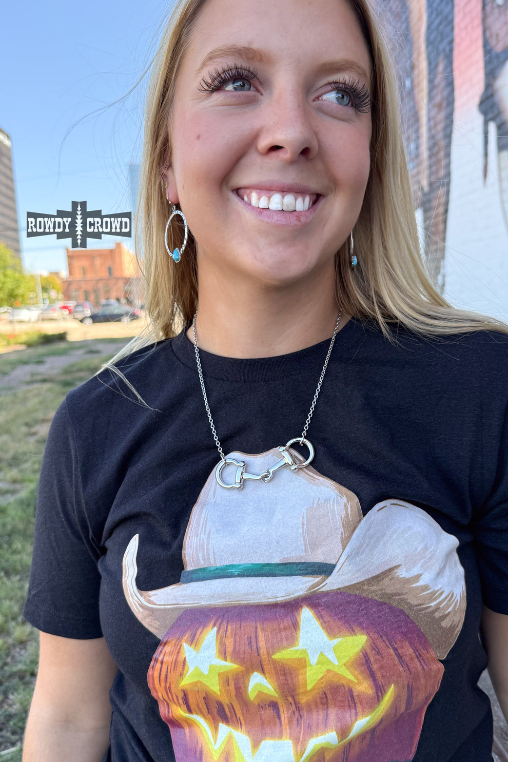 Hey Cowboy Necklace - Silver