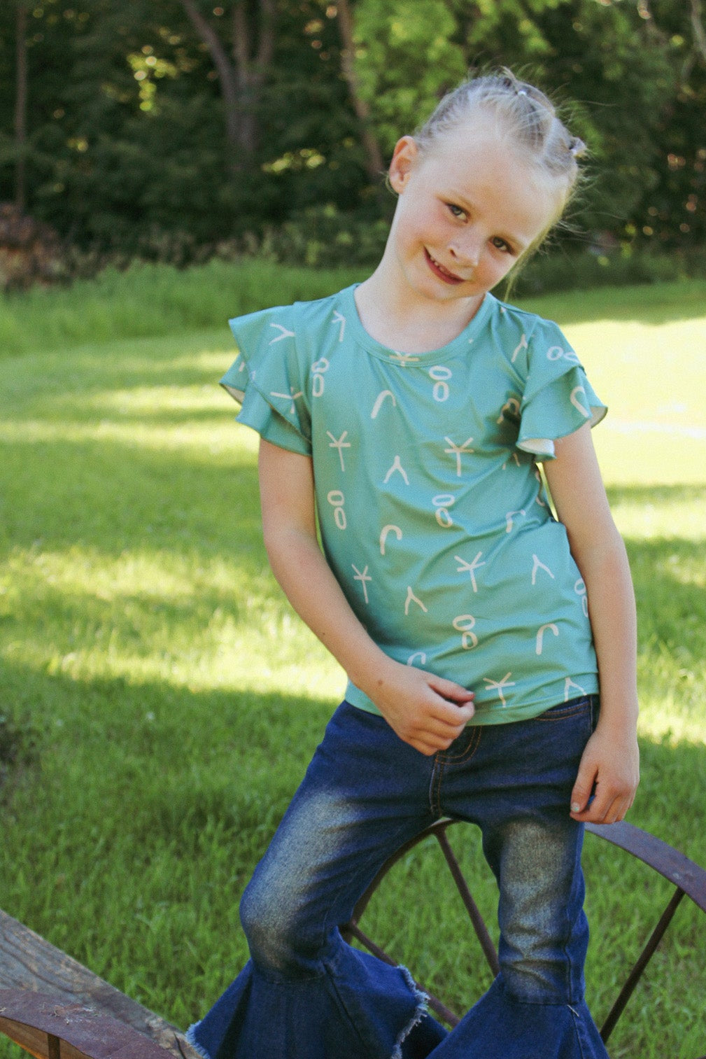 Girls Mini Branded Lucky Top
