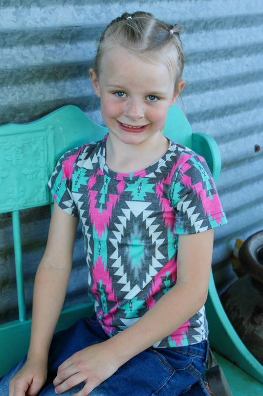 Mini Montezuma Top Kids Tee - Sterling Kreek