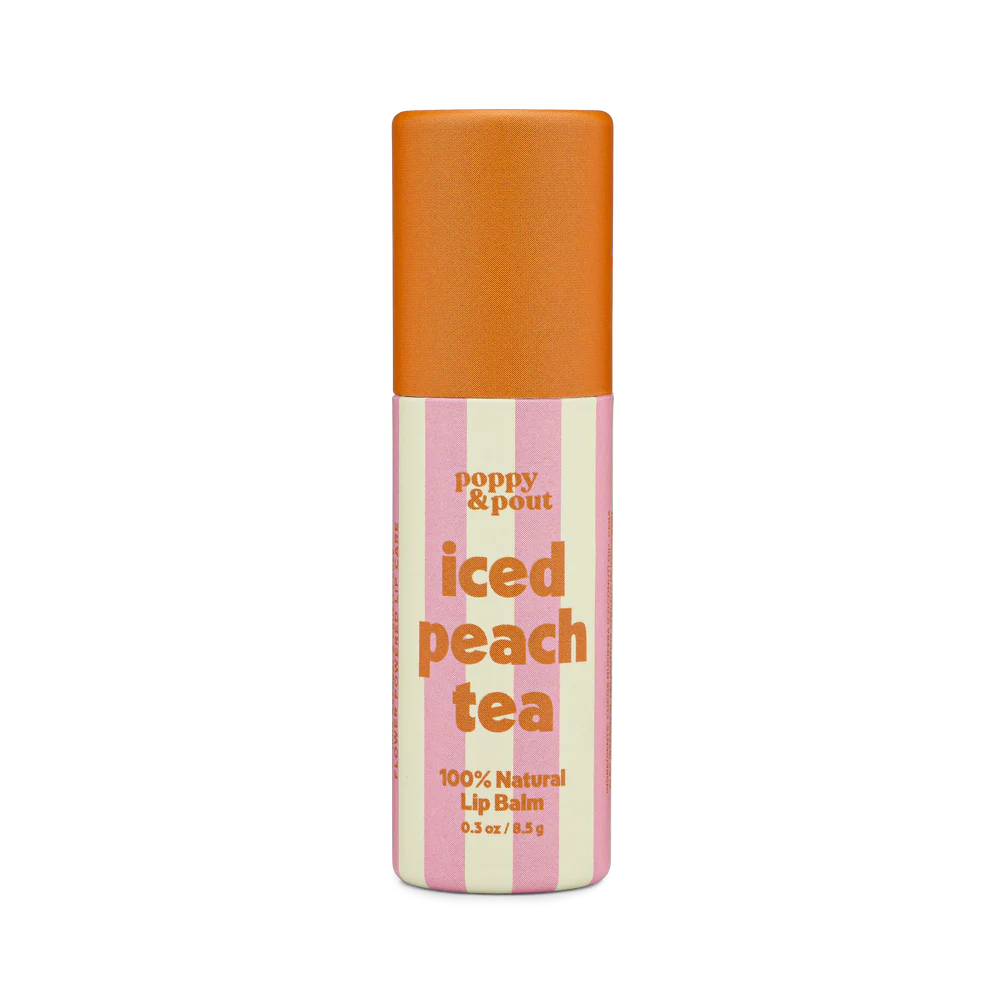 Poppy & Pout Lip Balm - Iced Peach Tea