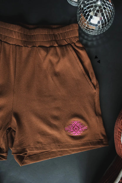 Lasso the Comfy Shorts - Saddle