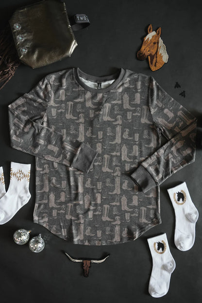 Loungy Lariat Top - Boot Scoot