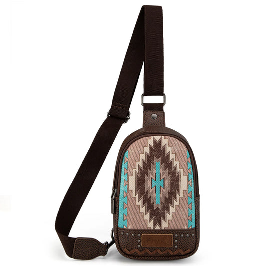 Montana West Aztec Collection Sling Bag