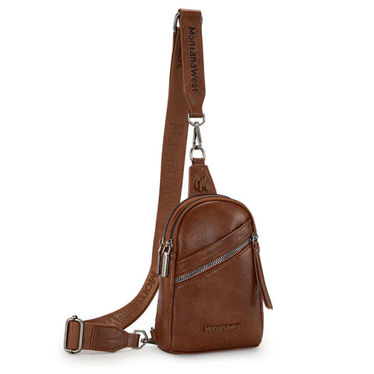 Montana West Sling Bag/Crossbody/Chest Bag - Brown