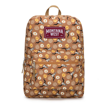 Montana West Backpack - Sunflower Longhorn Print