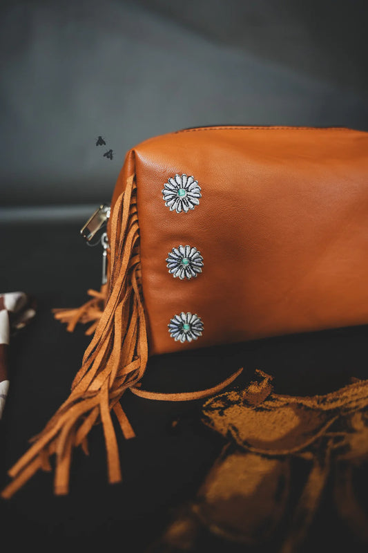Pistol Packin' Travel Bag - Saddle